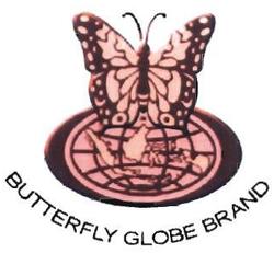 Trademark BUTTERFLY GLOBE BRAND