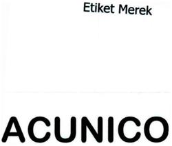 Trademark ACUNICO