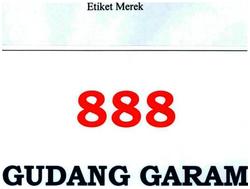 Trademark 888 Gudang Garam : merupakan suatu penamaan