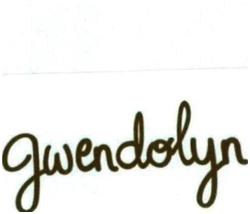 Trademark GWENDOLYN