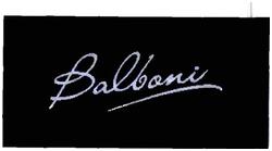 Trademark BALBONI