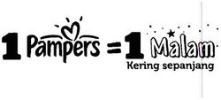 Trademark 1 Pampers = 1 Malam Kering sepanjang