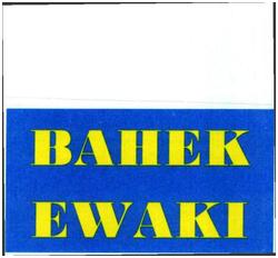 Trademark BAHEK-EWAKI