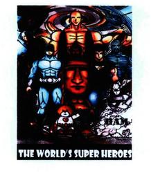 Trademark THE WORLD'S SUPER HEROES + LUKISAN