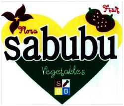 Trademark SABUBU + LOGO HATI & LUKISAN STRAWBERRY