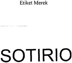 Trademark SOTIRIO