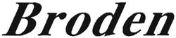 Trademark BRODEN