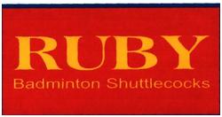 Trademark RUBY / badminton shuttlecocks