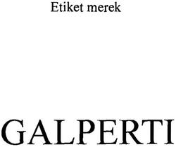 Trademark GALPERTI