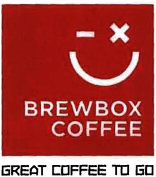 Trademark BREWBOX COFFEE, GREAT COFFEE TO GO + LOGO