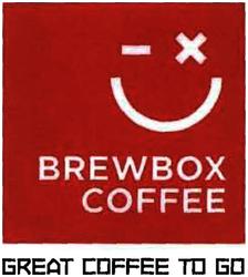 Trademark BREWBOX COFFEE, GREAT COFFEE TO GO + LOGO