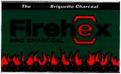 Trademark THE ENVIRO BRIOUETTE CHARCOAL FIREHEX BBQ CHARCOAL BBQ CHARCOAL