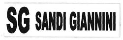 Trademark SG SANDI GIANNINI & LOGO