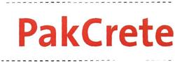 Trademark PAK CRETE