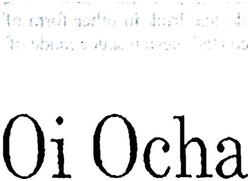 Trademark OI OCHA