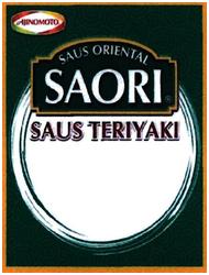 Trademark SAORI / AJINOMOTO / Saus Teriyaki