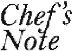 Trademark CHEF'S NOTE