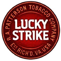 Trademark LUCKY STRIKE R.A.PATTERSON TOBACCO COMPANY EST RICH'D.VA.USA ROUNDEL + LOGO