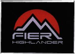 Trademark FIER HIGHLANDER + LOGO GUNUNG