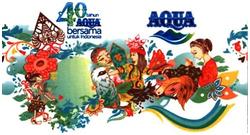 Trademark 40 TAHUN AQUA BERSAMA UNTUK INDONESIA + LUKISAN