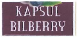 Trademark KAPSUL BILBERRY