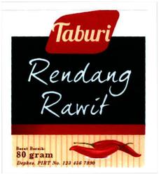 Trademark TABURI RENDANG RAWIT