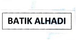 Trademark BATIK ALHADI