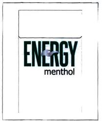 Trademark ENERGY MENTHOL