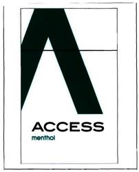 Trademark ACCESS MENTHOL