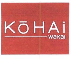 Trademark KOHAI WAKAI