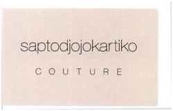 Trademark saptodjojokartiko (COUTURE)