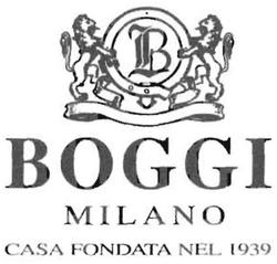 Trademark B BOGGI MILANO CASA FONDATA NEL 1939