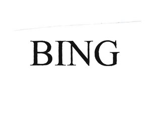 Trademark BING