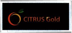 Trademark CITRUS GOLD + LOGO