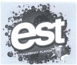 Trademark EST + LUKISAN STRAWBERY