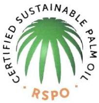 Trademark RSPO CERTIFIED SUSTAINABLE PALM OIL