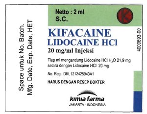 Trademark KIFACAINE