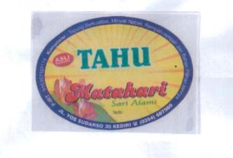 Trademark TAHU MATAHARI