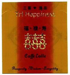 Trademark TRI HAPPINESS Caffe Latte + (HRF CHINESE)