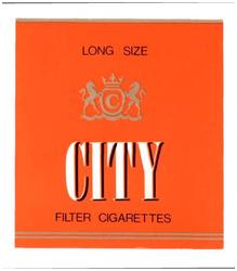 Trademark CITY LONG SIZE FILTER CIGARETTES