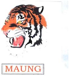 Trademark MAUNG + Lukisan KEPALA HARIMAU