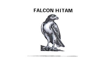 Trademark FALCON HITAM + LUKISAN BURUNG ELANG