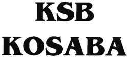 Trademark KSB KOSABA