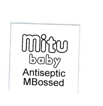 Trademark MITU Baby Antiseptic MBossed