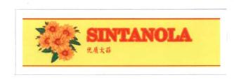 Trademark SINTANOLA