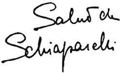 Trademark SALUT DE SCHIAPARELLI