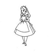 Trademark Lukisan Alice in Wonderland