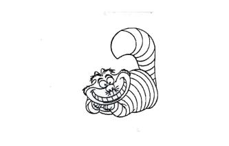 Trademark Lukisan Cheshire Cat