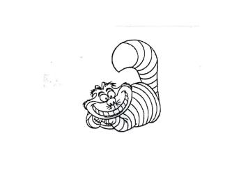 Trademark Lukisan Cheshire Cat