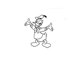 Trademark Lukisan Donald Duck